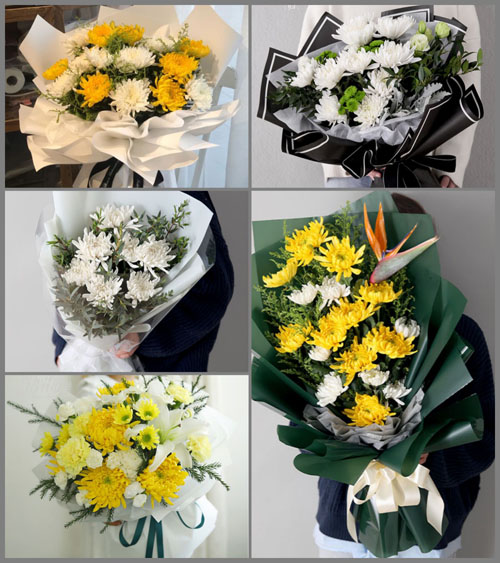 安徽芜湖市南陵县弋江镇黄城村白事花束代送
